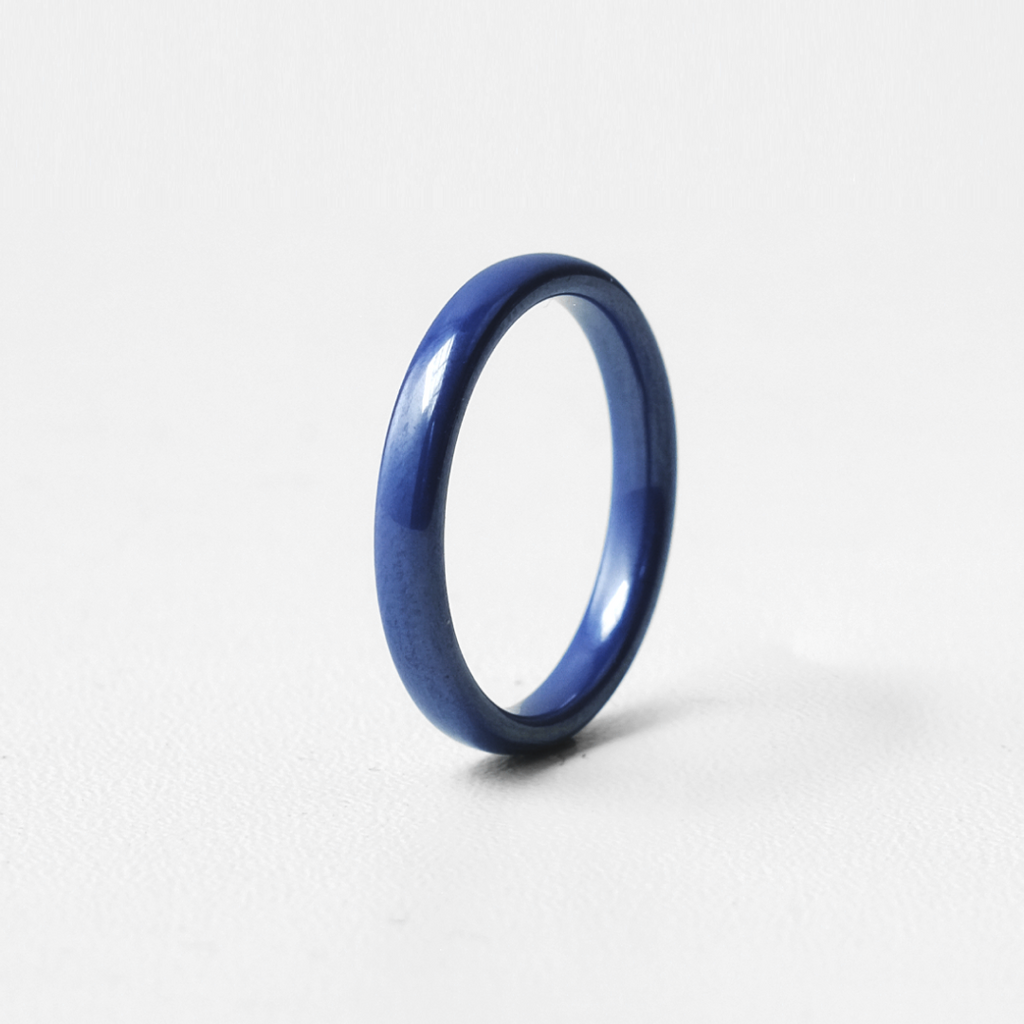 Amber Ceramic Ring Blue - Ceramic