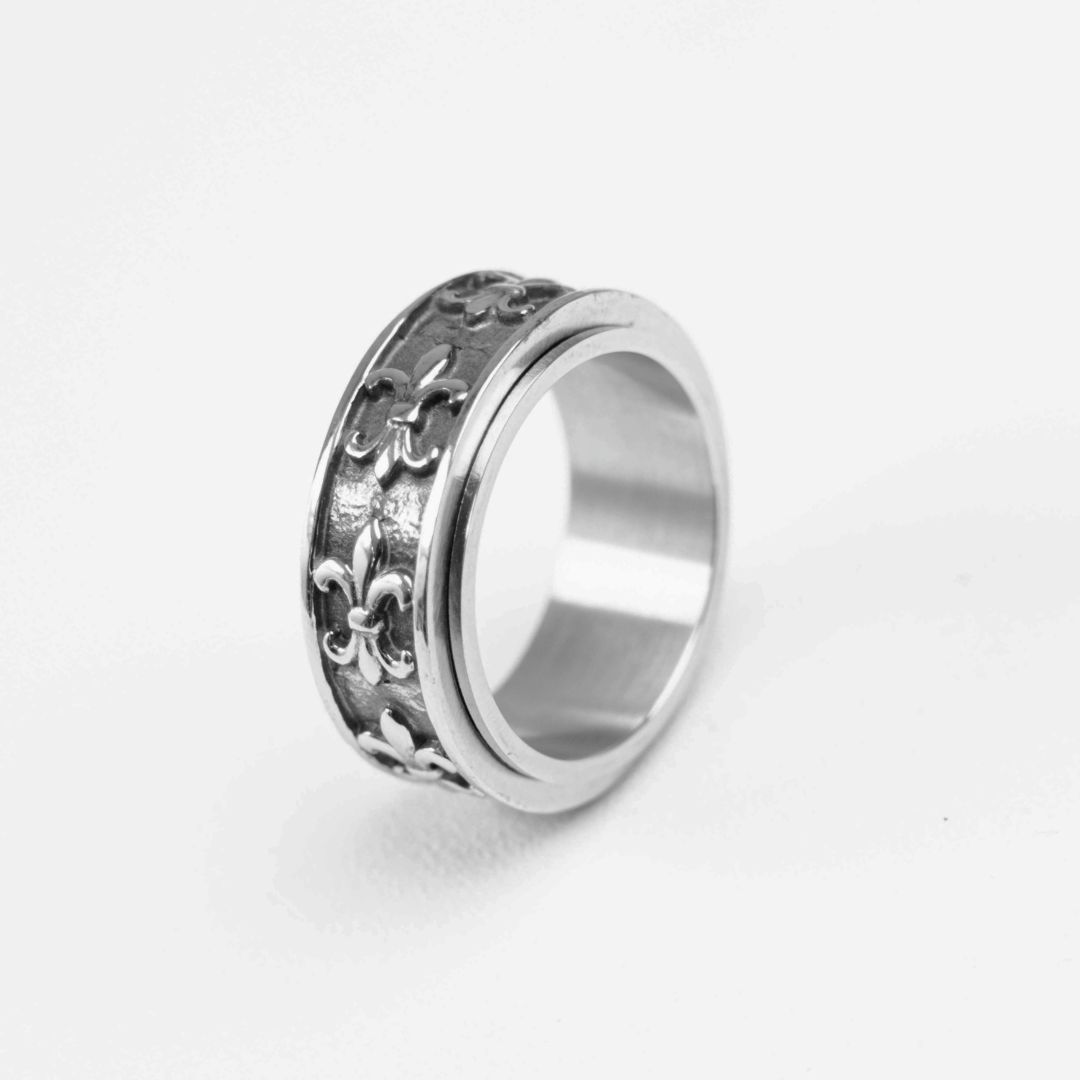 Liege Anxiety Ring Silver - Titanium