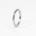 Notch Anxiety Ring Silver - Titanium