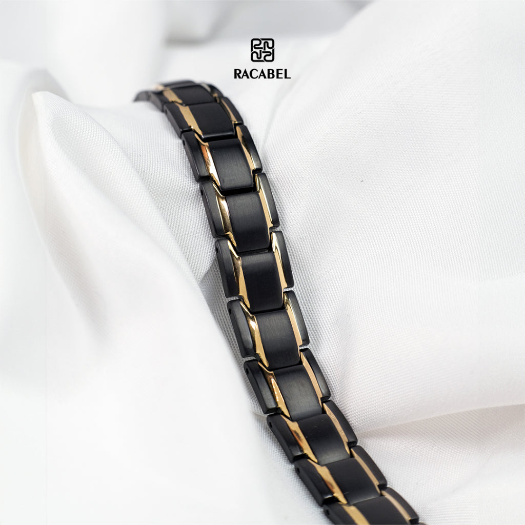 Racabel Gelang Kesehatan Bio Magnetik Apertor untuk Pria dan Wanita - Titanium Steel