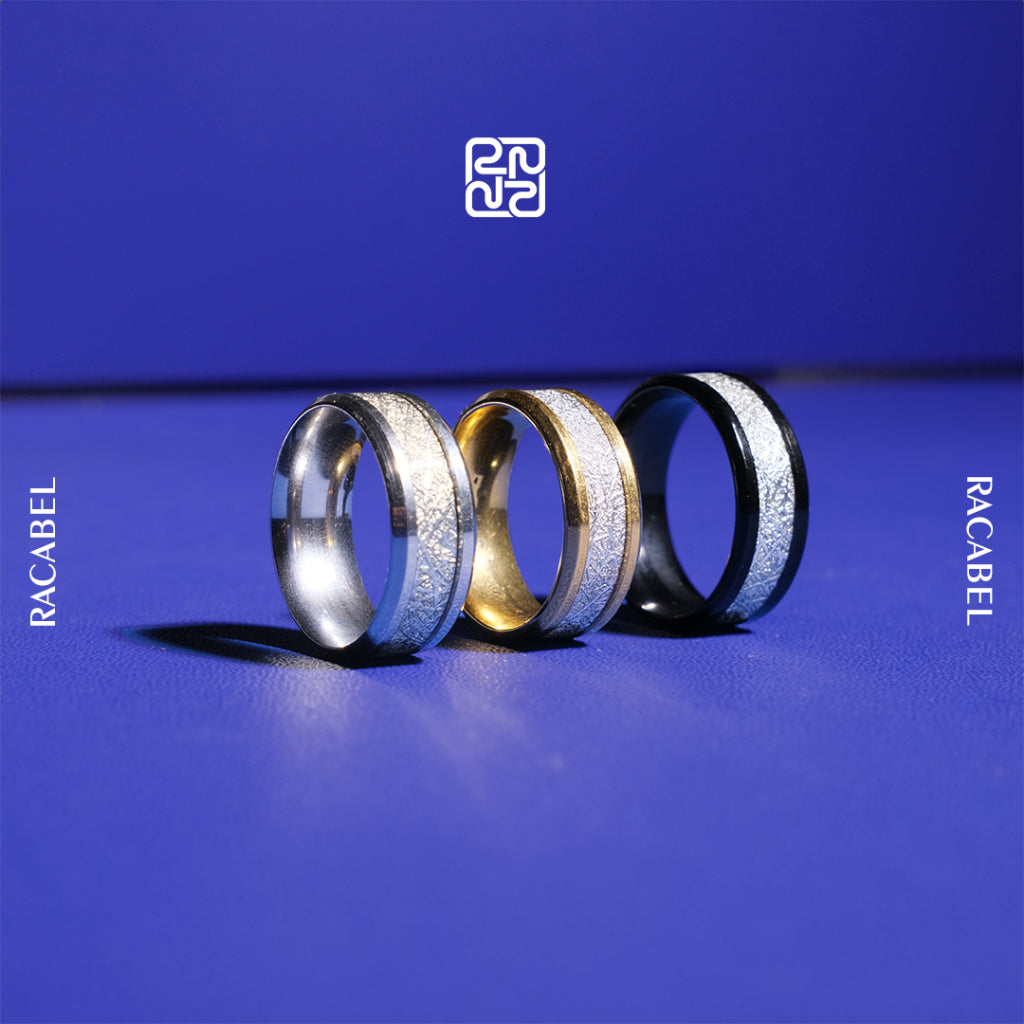 Racabel Igneus Ring - Cincin Pria Titanium Anti Karat