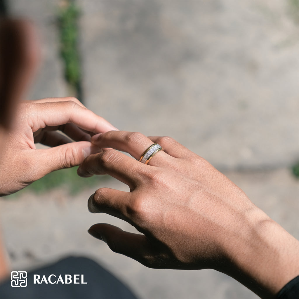 Racabel Igneus Ring - Cincin Pria Titanium Anti Karat