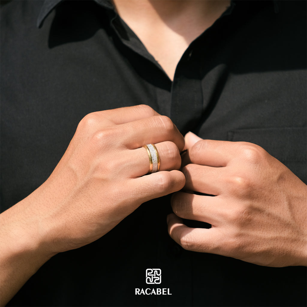 Racabel Igneus Ring - Cincin Pria Titanium Anti Karat