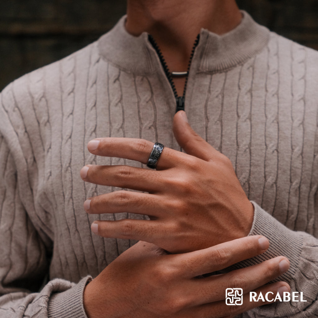Racabel Craze Ring - Cincin Tungsten Pria Anti Karat