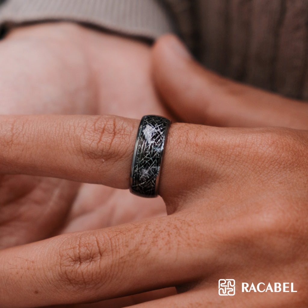 Racabel Craze Ring - Cincin Tungsten Pria Anti Karat