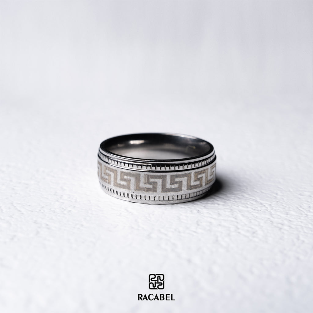Racabel Inka Ring - Cincin Pria Wanita Titanium Anti Karat
