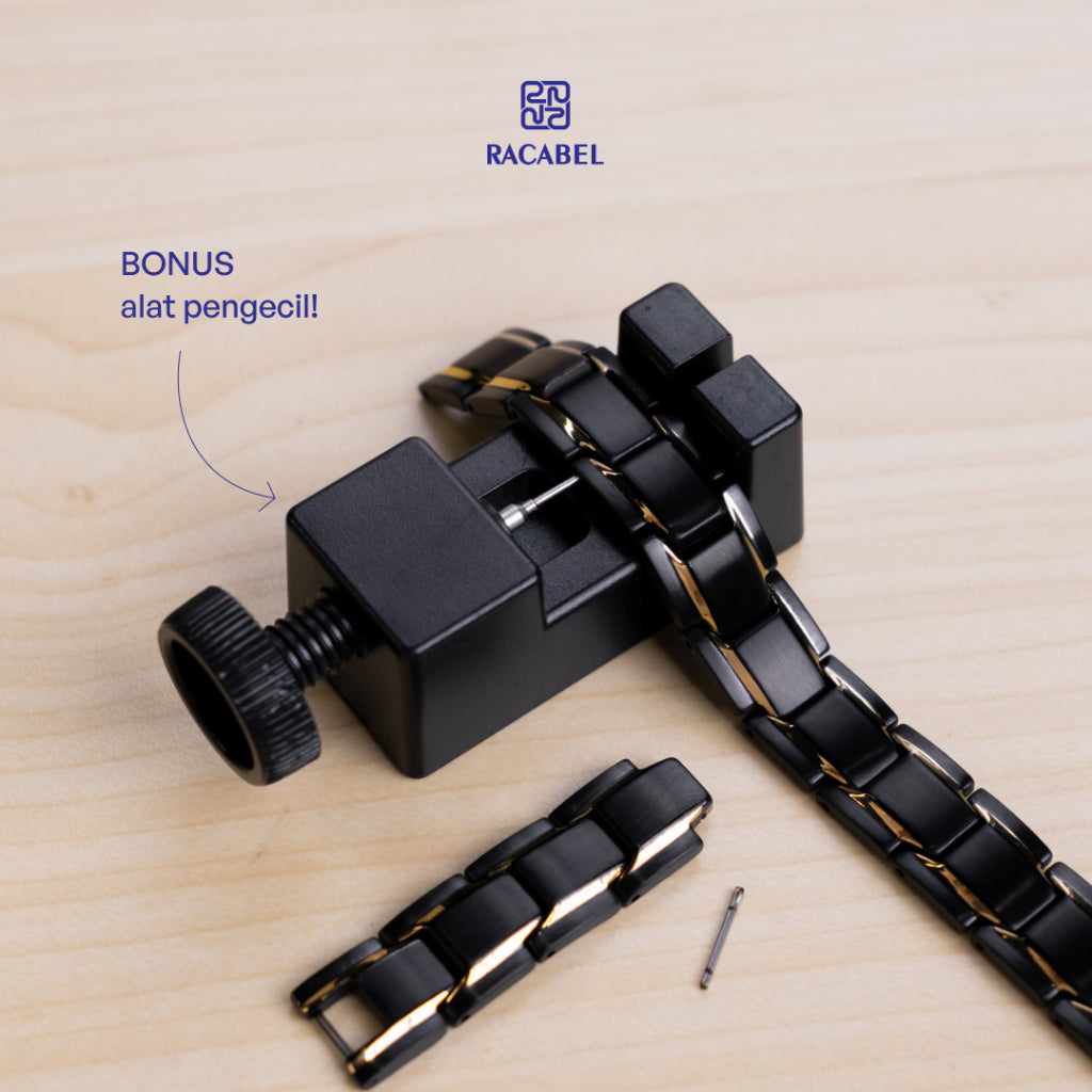 Racabel Gelang Kesehatan Bio Magnetik Apertor untuk Pria dan Wanita - Titanium Steel