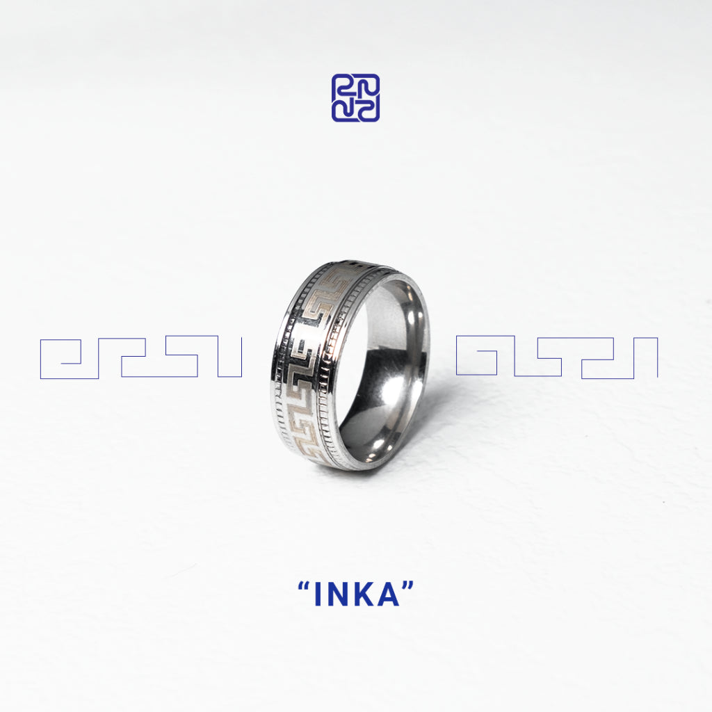 Racabel Inka Ring - Cincin Pria Wanita Titanium Anti Karat