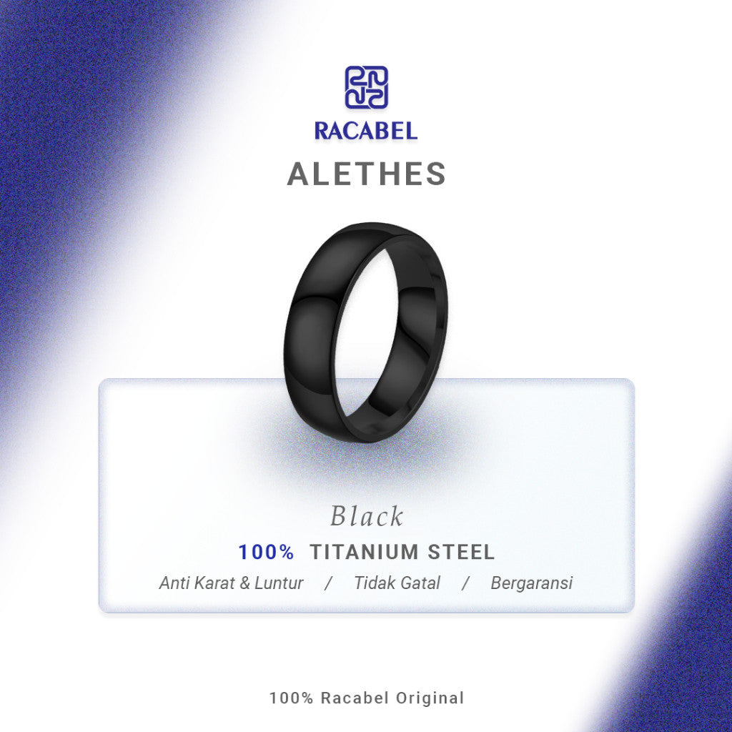 Alethes Ring Black - Titanium