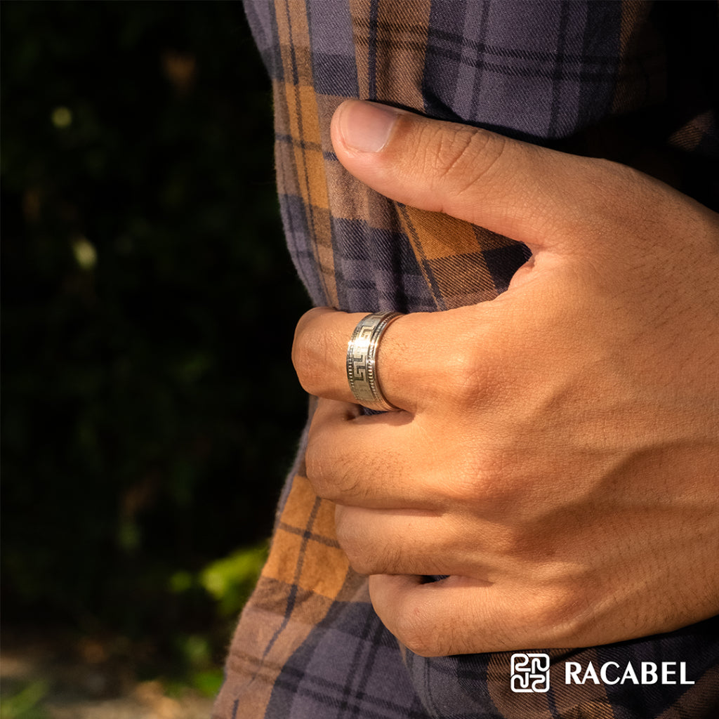 Racabel Inka Ring - Cincin Pria Wanita Titanium Anti Karat