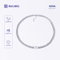 Racabel Nova Necklace - Kalung Rantai Silver Titanium Anti Karat Pria