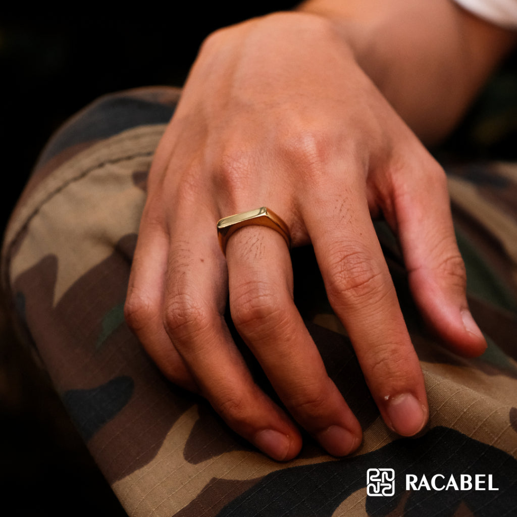 Racabel Axium Ring - Cincin Pria Wanita Titanium Anti Karat