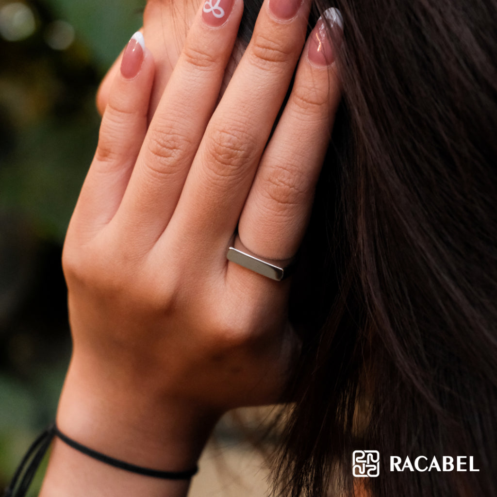 Racabel Axium Ring - Cincin Pria Wanita Titanium Anti Karat