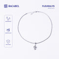 Racabel Fleuralys Necklace - Kalung Rantai Silver Titanium Anti Karat Pria