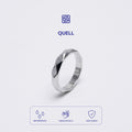 Racabel Quell Ring - Cincin Pria Wanita Titanium Anti Karat