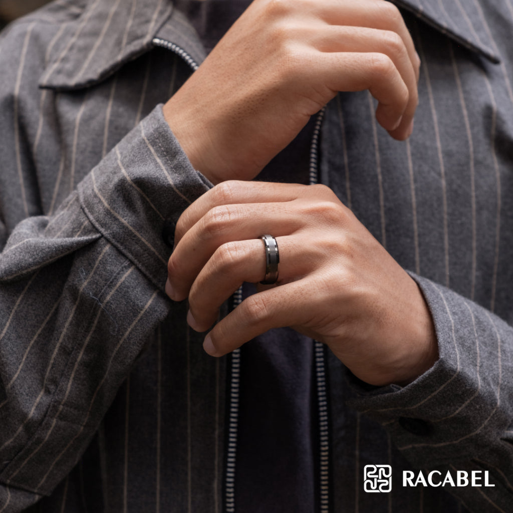 Vulken Black Ring - Tungsten