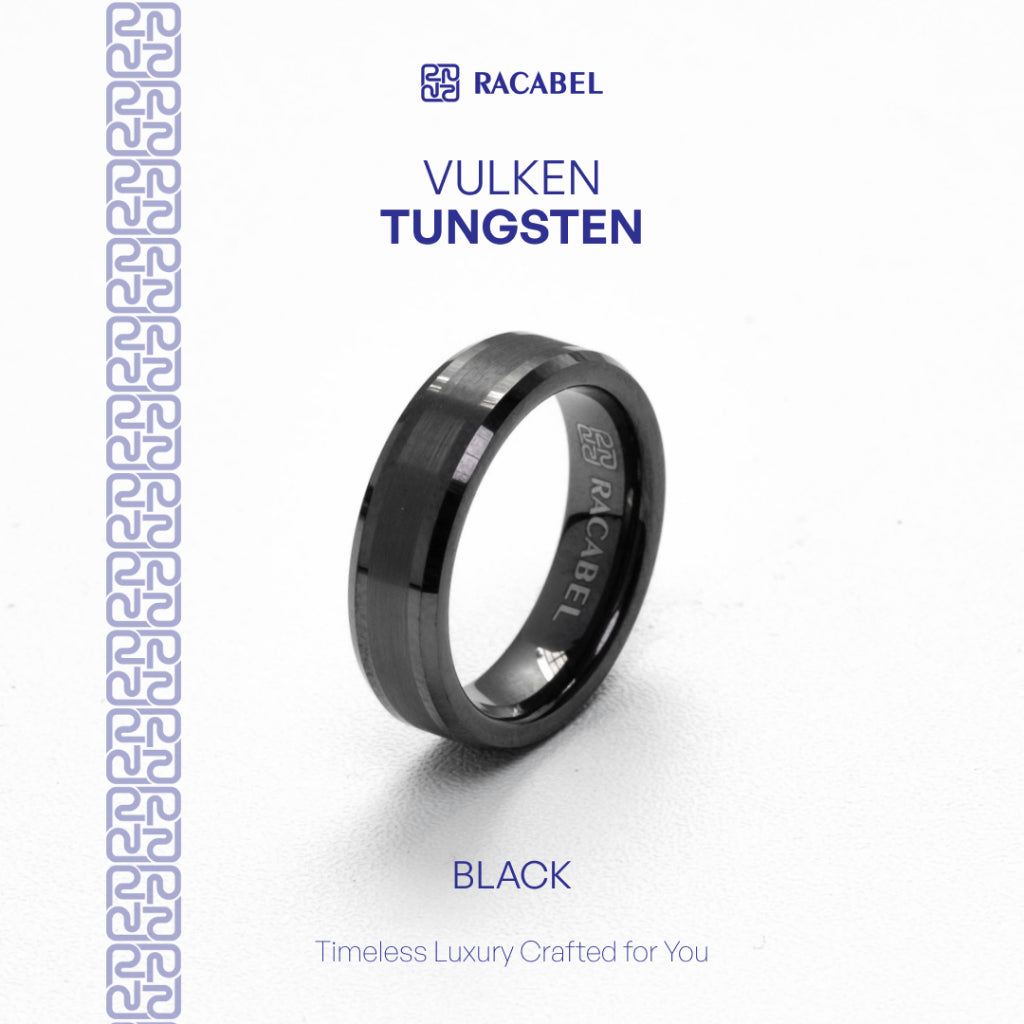 Vulken Black Ring - Tungsten