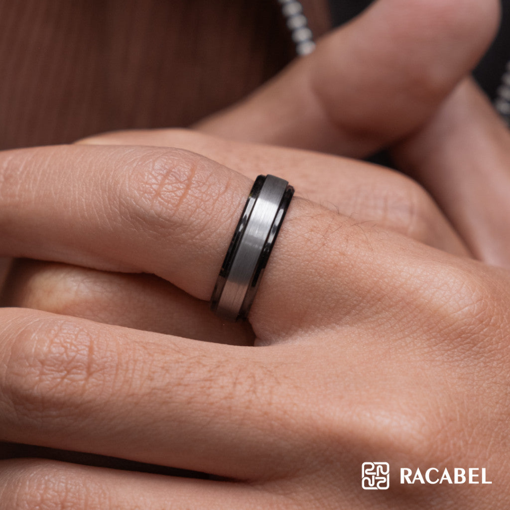 Breeze Black Ring - Tungsten