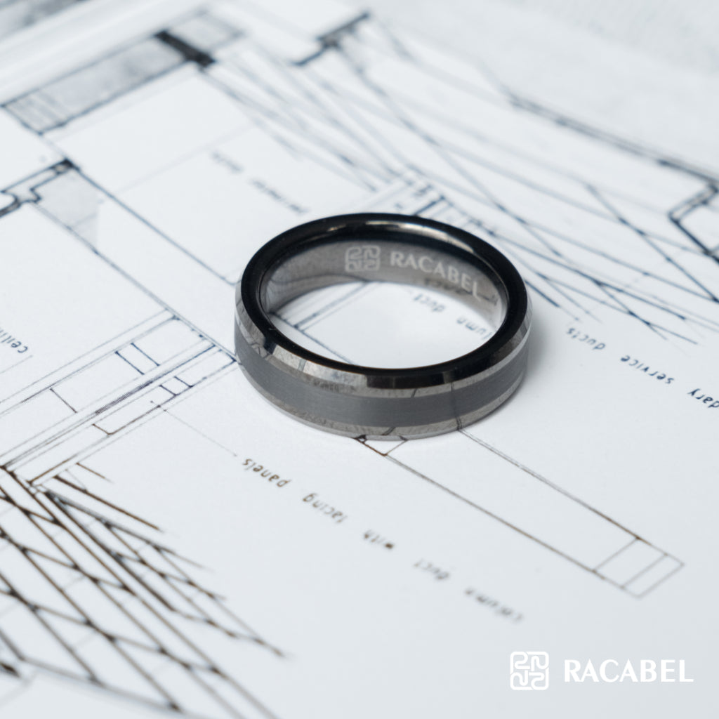 Vulken Black Ring - Tungsten