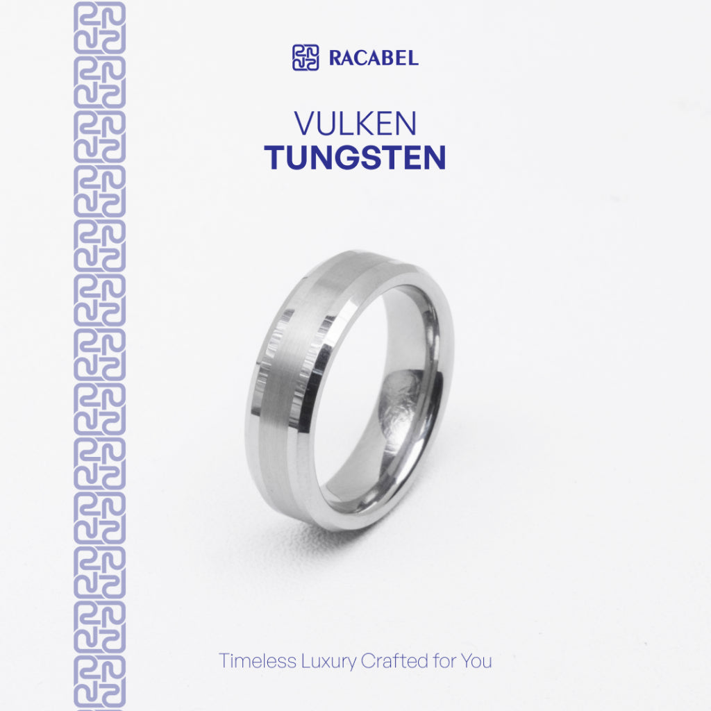 Vulken Gold Ring - Tungsten