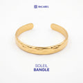 Racabel Gelang Bangle Soleil - Stainless Steel Anti Karat Warna Emas Unisex Pria Wanita Simple