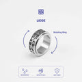 Liege Anxiety Ring Silver - Titanium