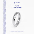 Racabel Flint Ring - Cincin Tungsten Pria Silver Anti Karat