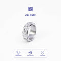 Racabel Celeste Anxiety Ring Silver - Cincin Kecemasan Pria Wanita Titanium Anti Karat