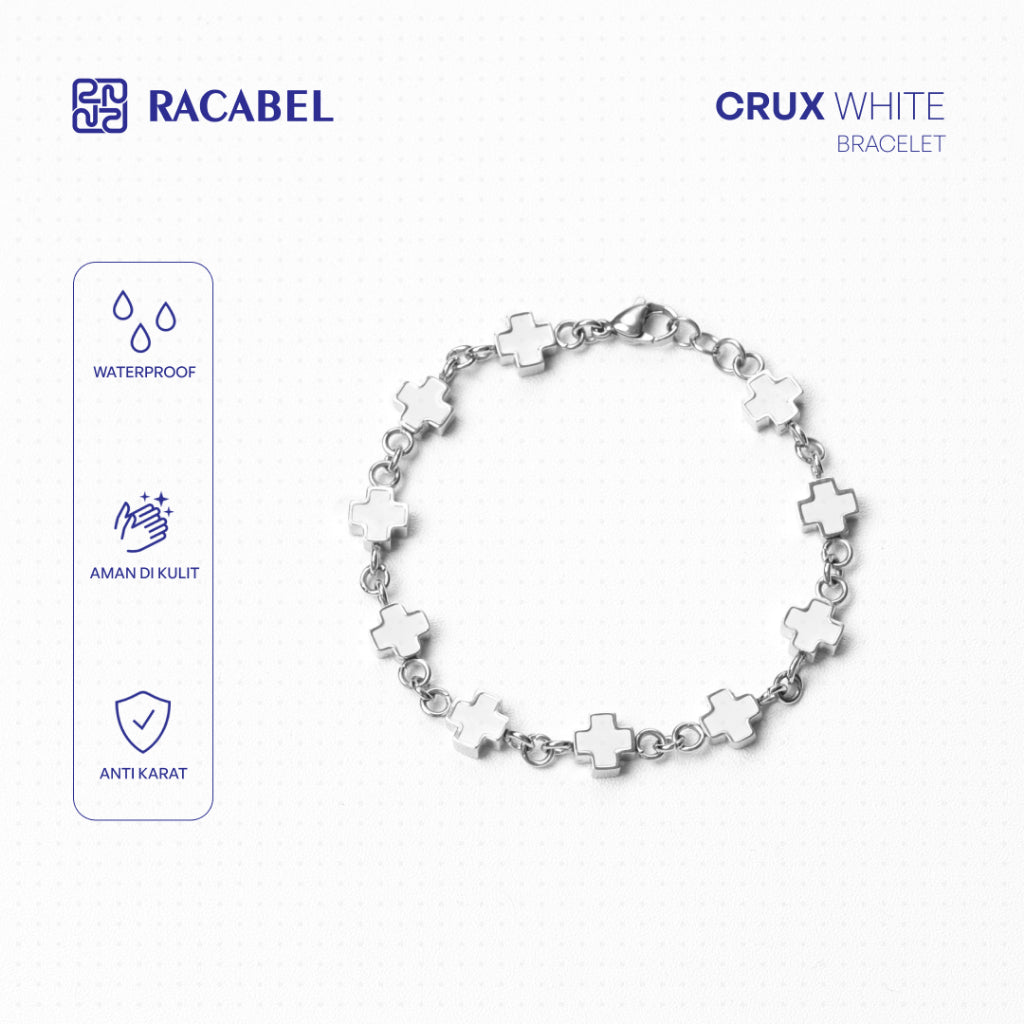Crux Bracelet White - Titanium