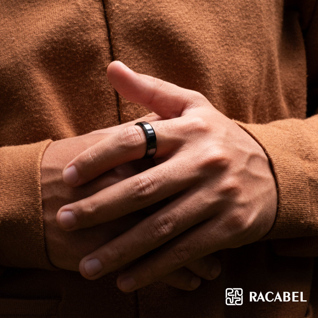 Terra Ceramic Ring Black - Ceramic